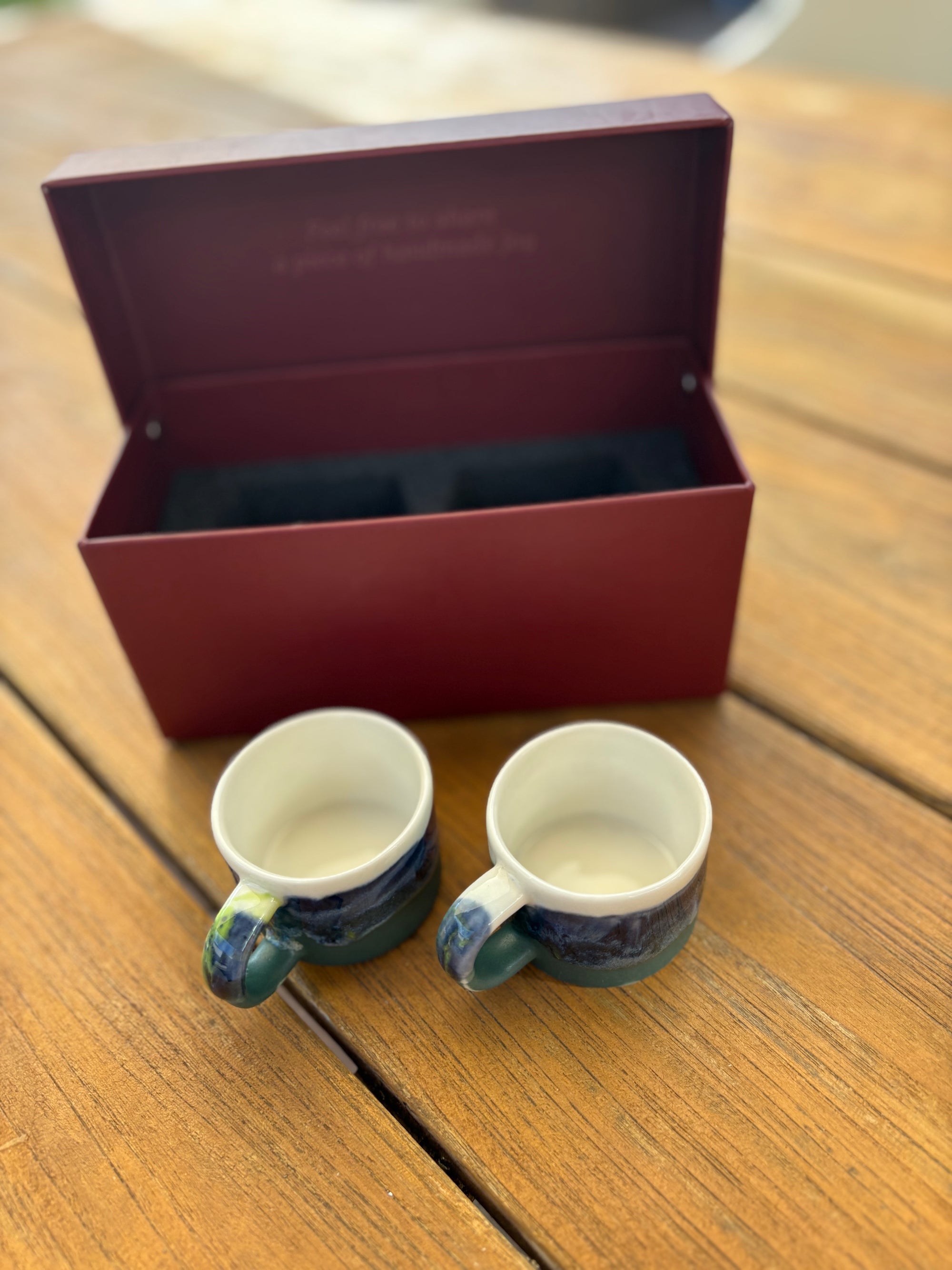 Hochwertige Box für Espressotassen