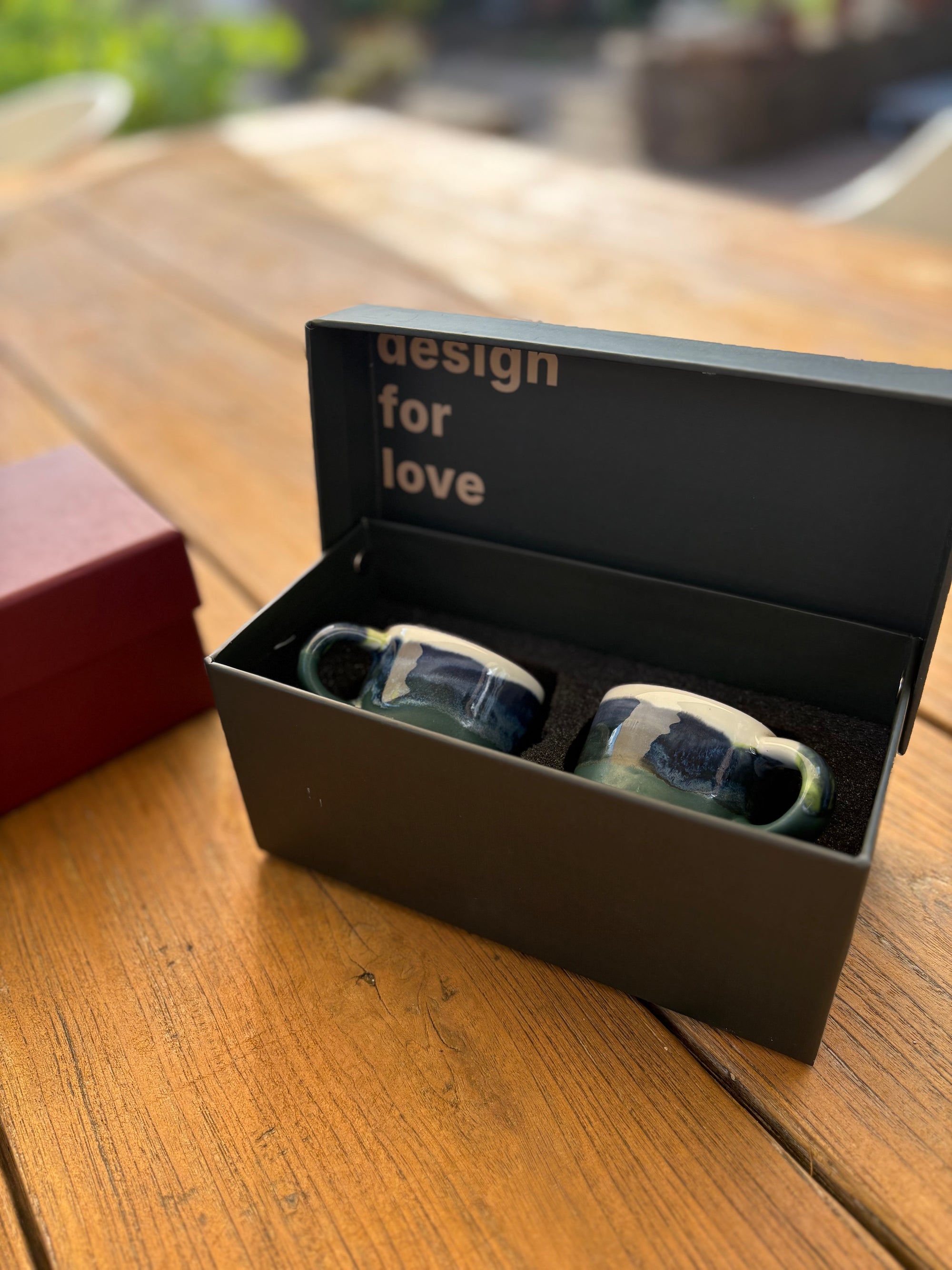 Hochwertige Box für Espressotassen