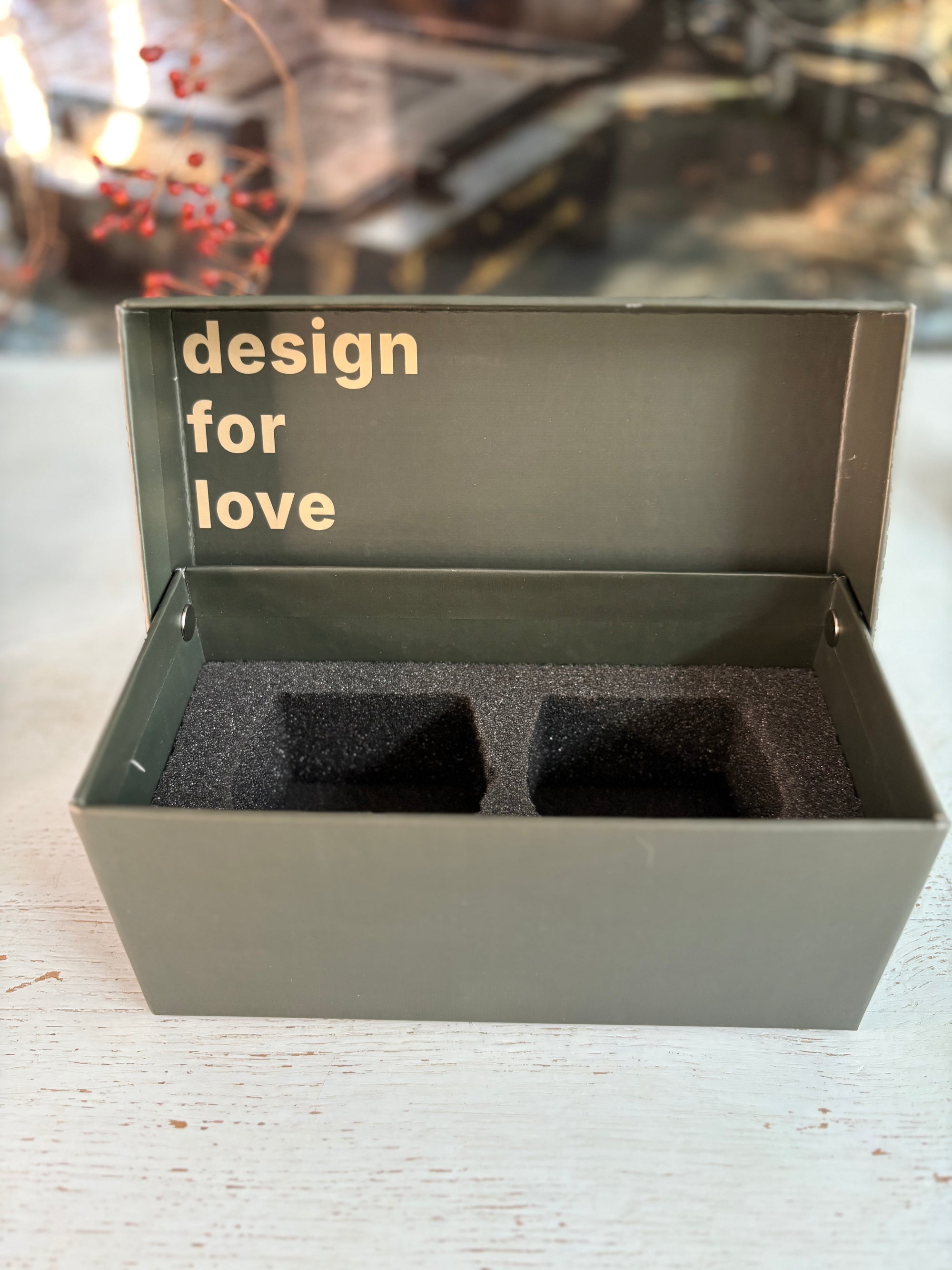 Hochwertige Box für Espressotassen