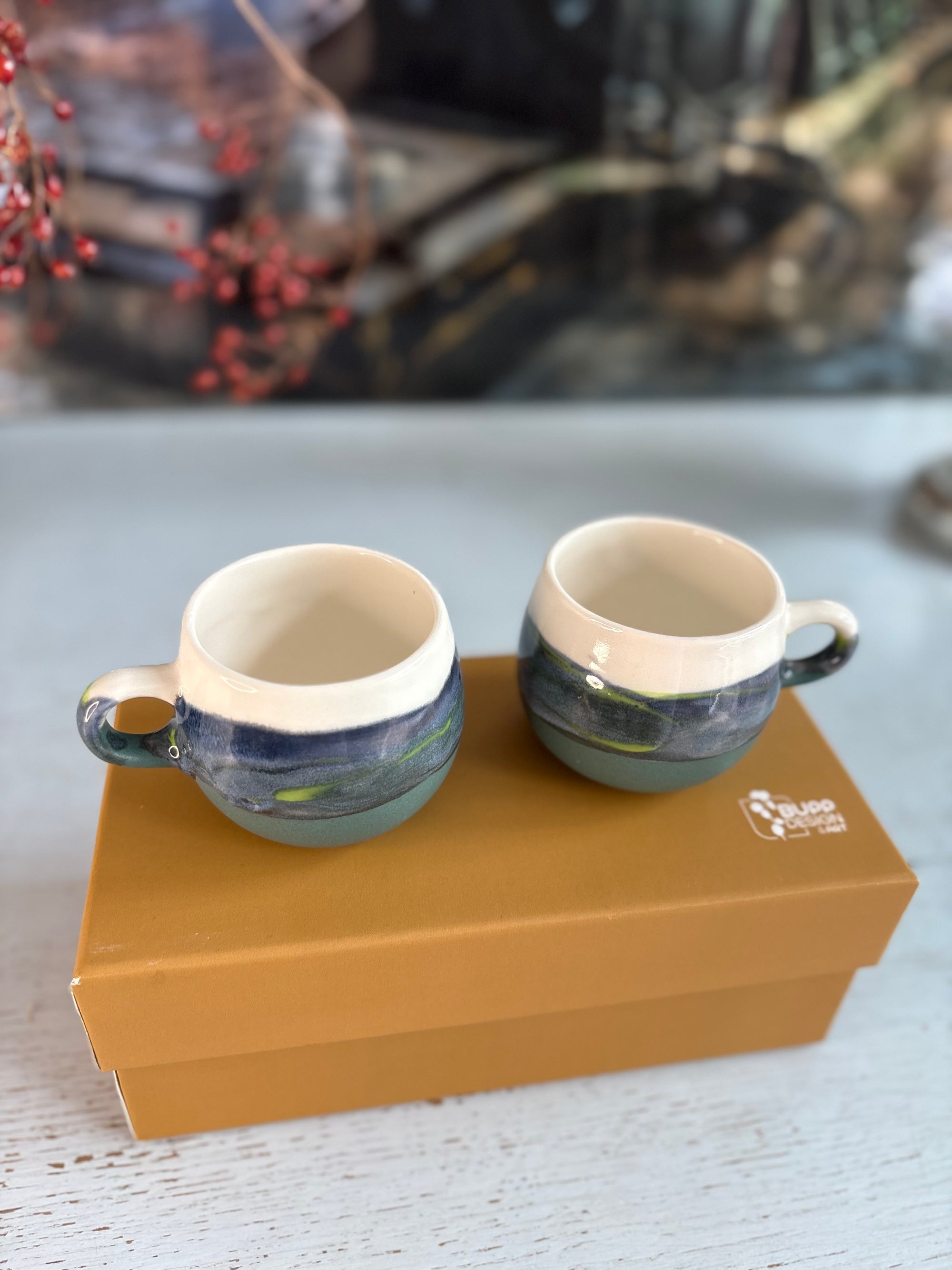 Hochwertige Box für Espressotassen